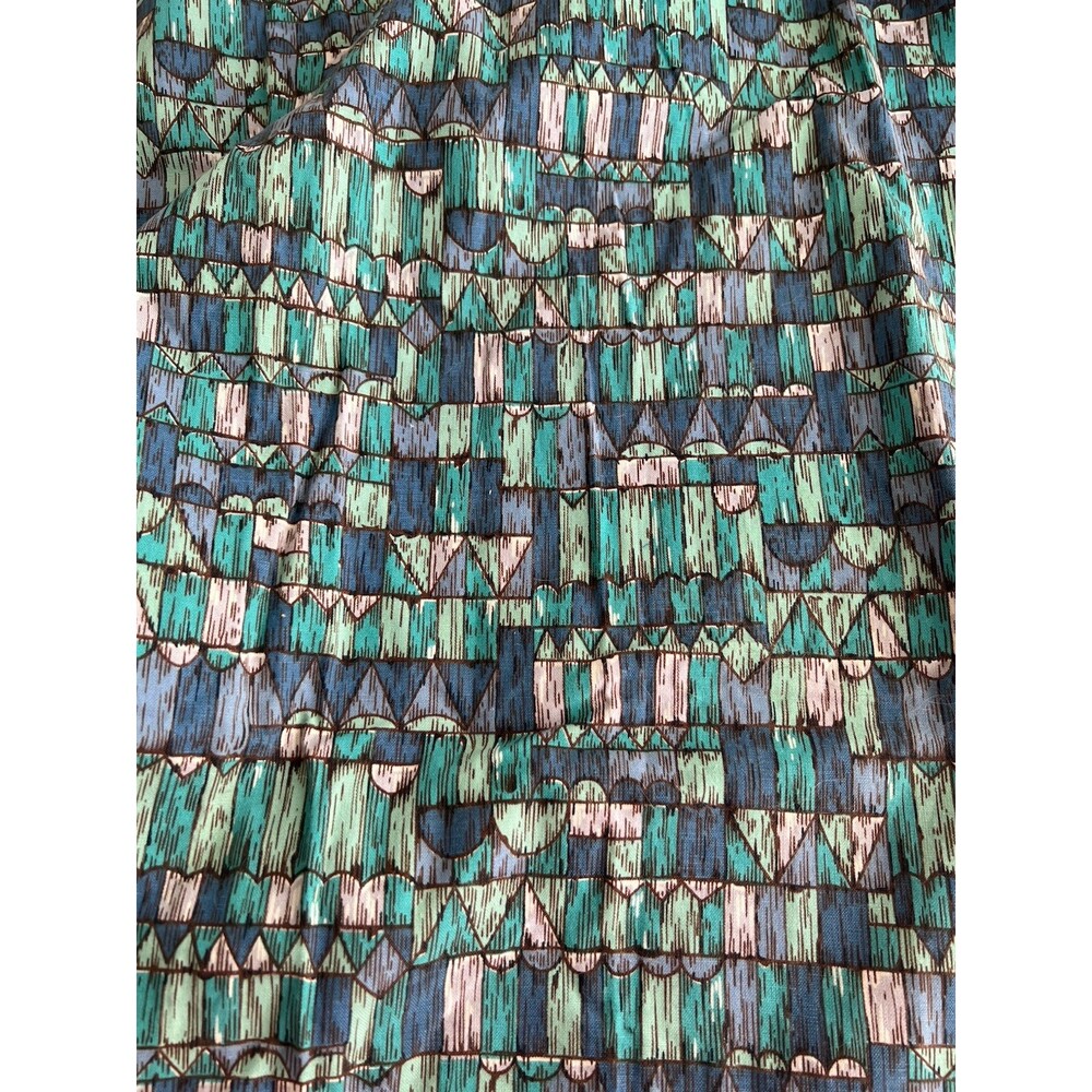 Vintage Mid Century 50s 60s Pinch Pleat Drapes Curtains 2 Panels Mod 40" x 42"